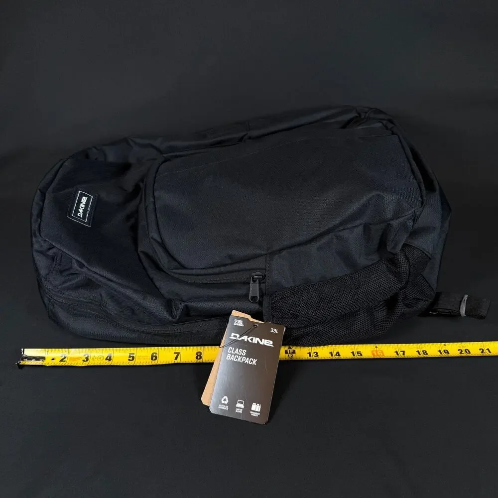 Dakine Class Backpack 33L Black New Laptop Sleeve Mesh Pocket NEW